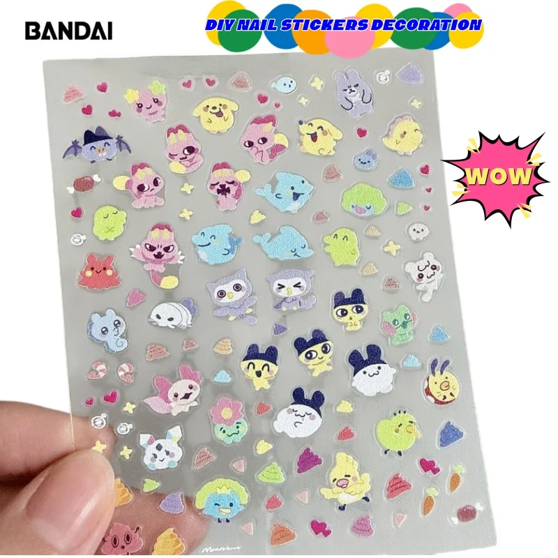

Tamagotchi high-value creative personalized nail art stickers cartoon cute mobile phone protective case DIY decorative stickers