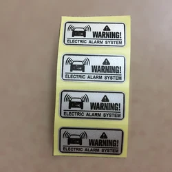 4 PCS 3.6*3.6cm Warning Alarm System Do Not Touch Security System Anti Theft Motor Car Window Whole Body Decals