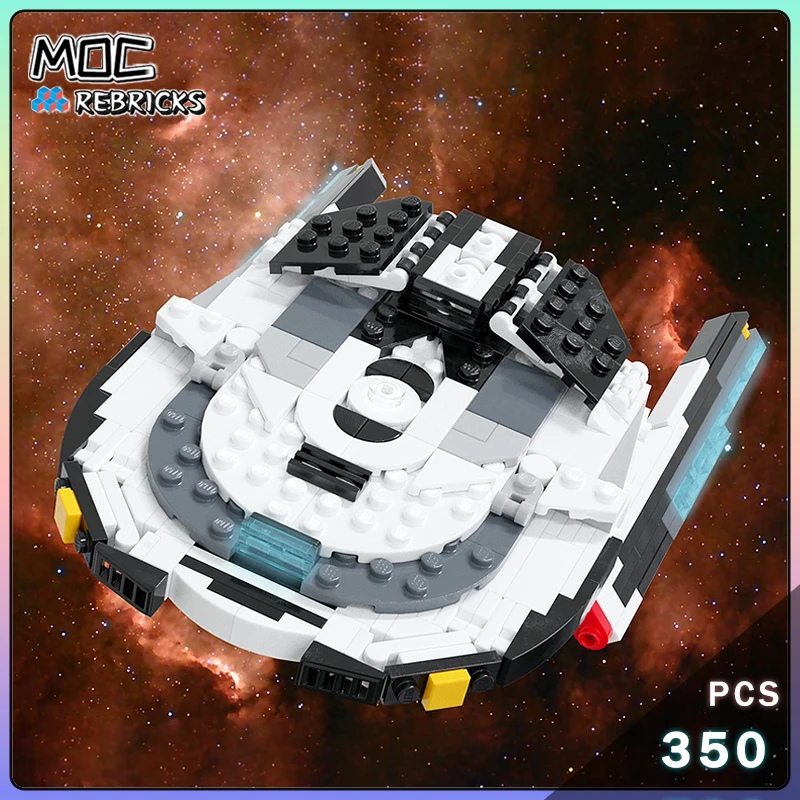 MOC USS Titan Gagarin-class Battlecruiser Parliament-class Engineering Vessel Cruiser Building Blocks Model Bricks Boy Toy Gifts