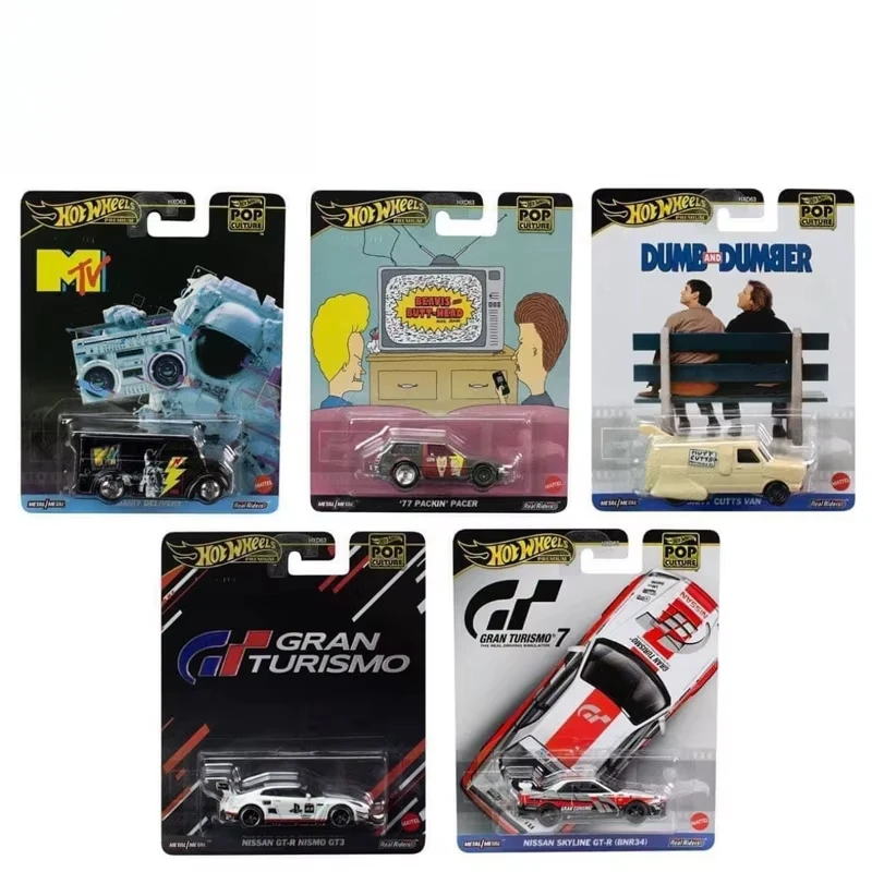 Hot Wheels-Premium carro brinquedos para meninos, 1:64 Diecast, MTV, laticínios, entrega Packin Pace, Mutt Cutts, Van, Tourismo, oficial