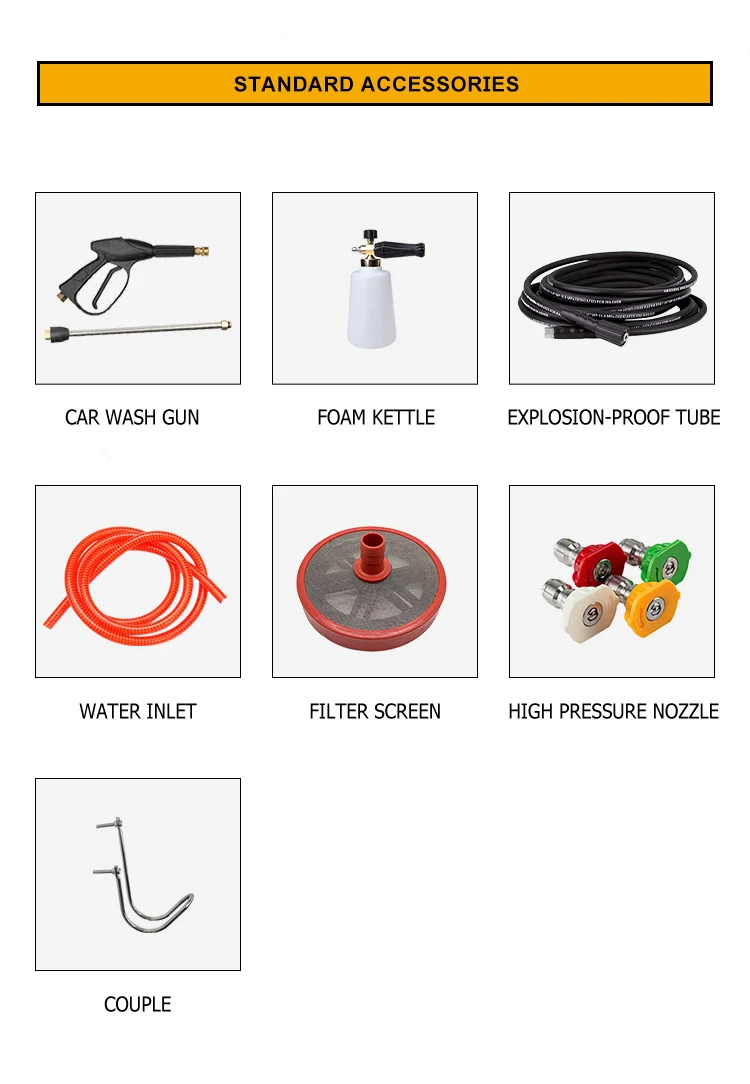 High-Pressure Washer Commercial Electric 220V Jet Car Washing Cleaner Machine 18Mpa 2000psi High Pressure Washer