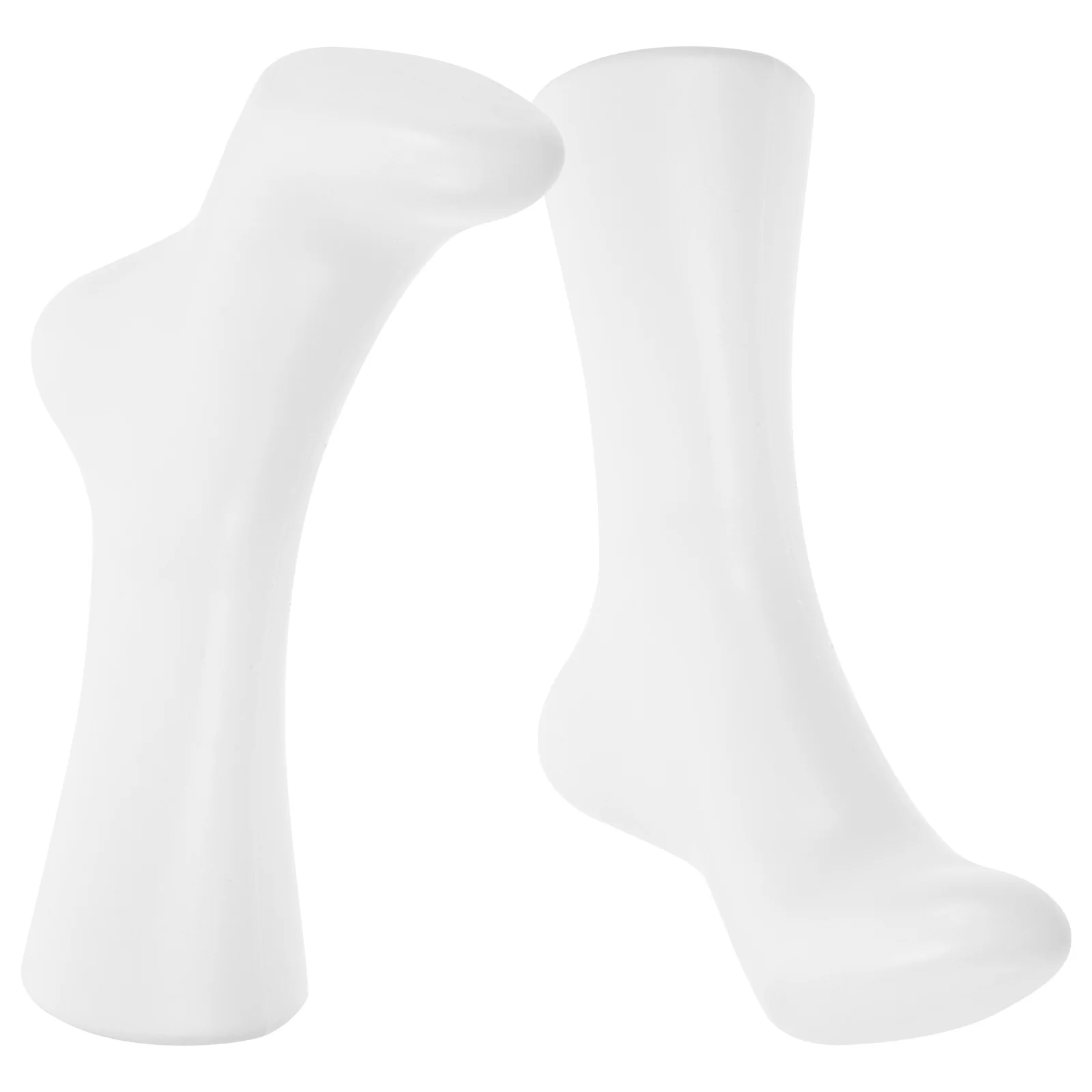 

2pcs Female Socks Display Props Plastic Foot For Women Shoes Support Sock Display Stand Shoe Form Mannequin Leg Fake Feet