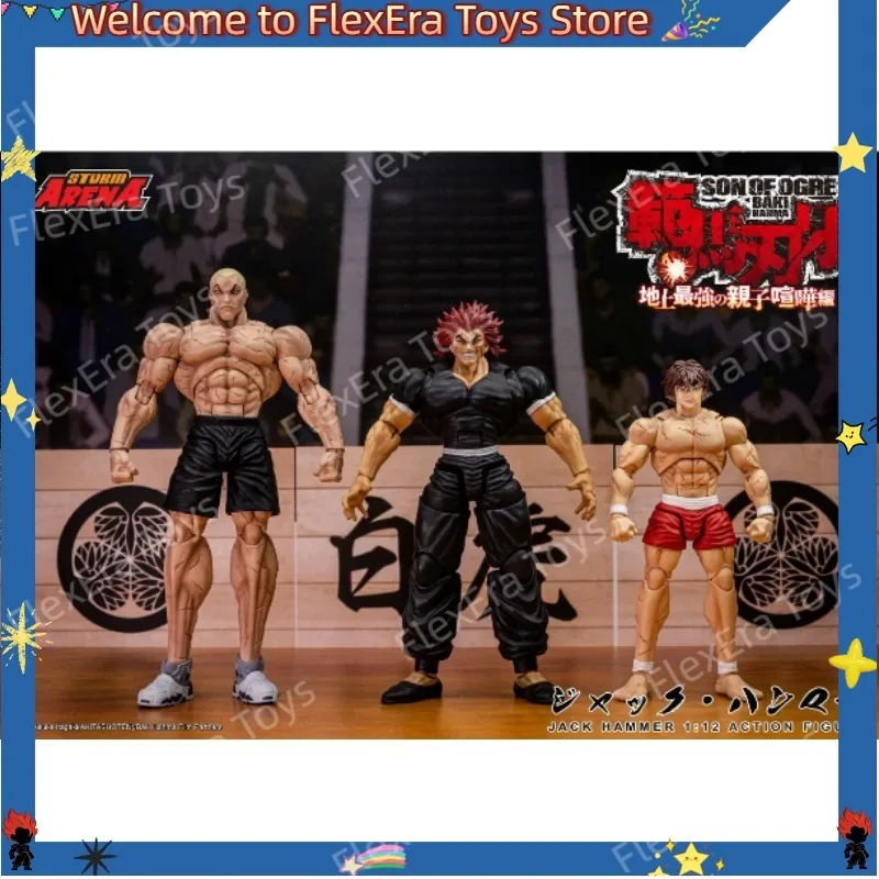 Pre-orden Q4 Storm Toys Baki Jack Hanma BHSA04 Figura de Acción a Escala 1/12, Modelo Coleccionable, Juguete de Regalo para Fanáticos del Anime, Hombre Muscular
