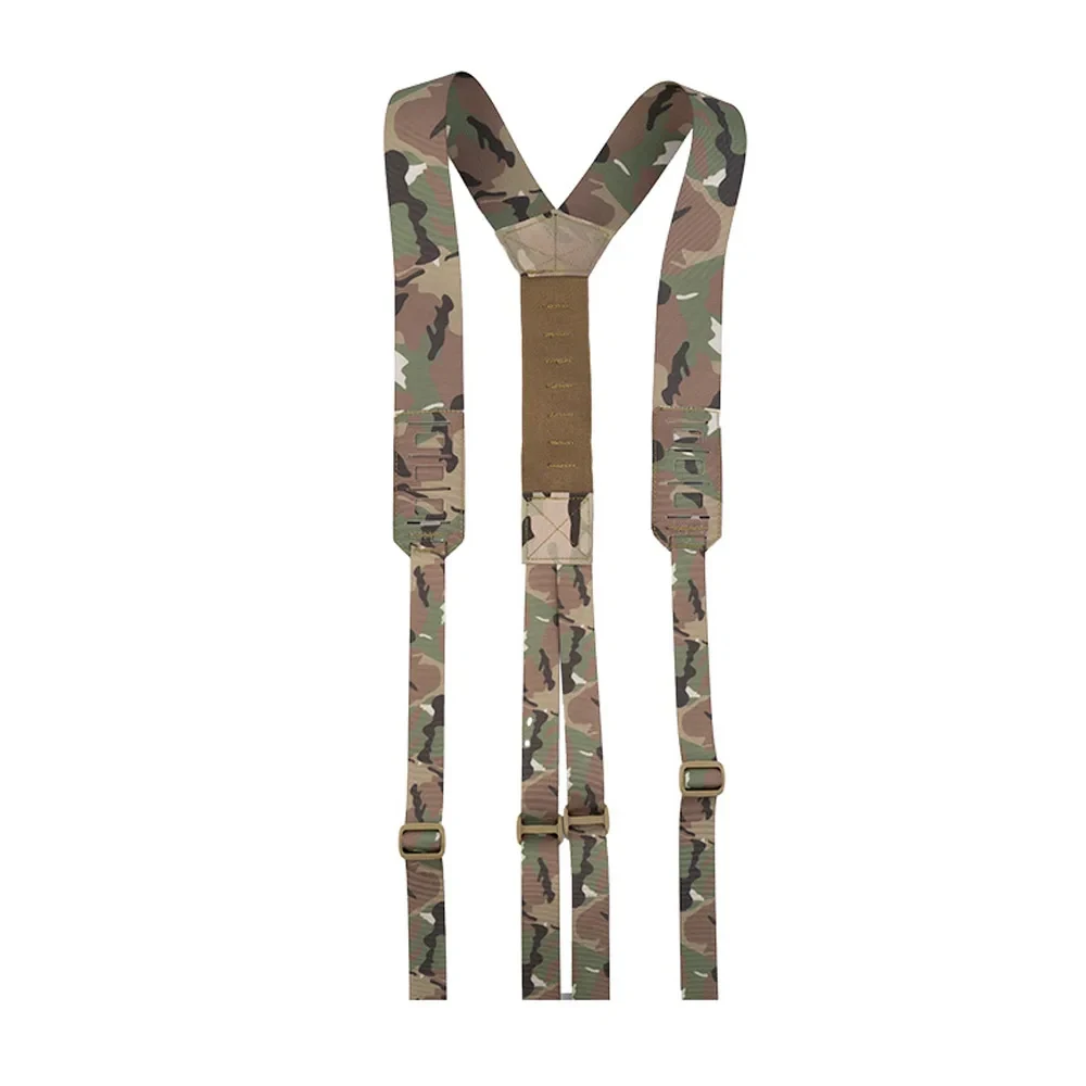 Tactical Molle Shoulder Strap Heavy Duty Waist Belt Y-Type Suspenders Waist Seal Strap Braces Function Harness - view 3