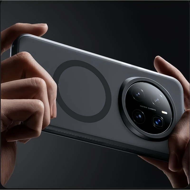 

Magnetic Case For Honor Magic 8 Pro Case Built in MagSafe Skin Feel Matte Transparent Back Cover Shockproof Bumper