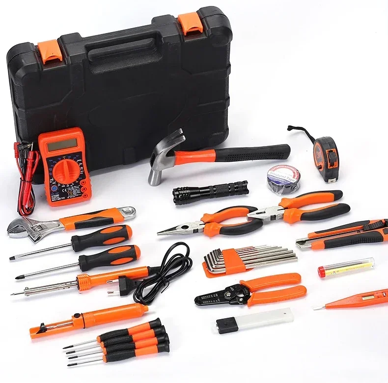 

34Pcs Electrical Maintenance Tool Kit Electrician Hardware Tool Set for Electrician Multi-function Household Toolbox