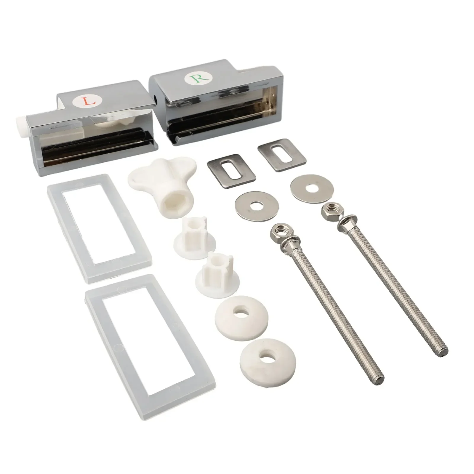 1set Toilet Seat Hinge Toilet Soft Close Hinge Toilet Cover Cushion Cover Mounting Fixed Joint Replacement Hardware Parts