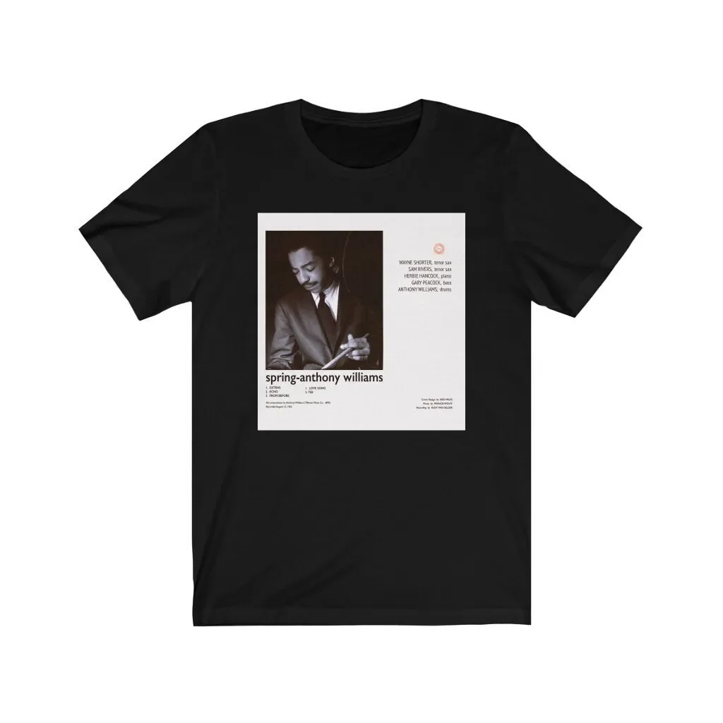 Drummer T Shirt Vintage Album Cover Reproduction Tony Williams Spring Afro American Artist Hip T