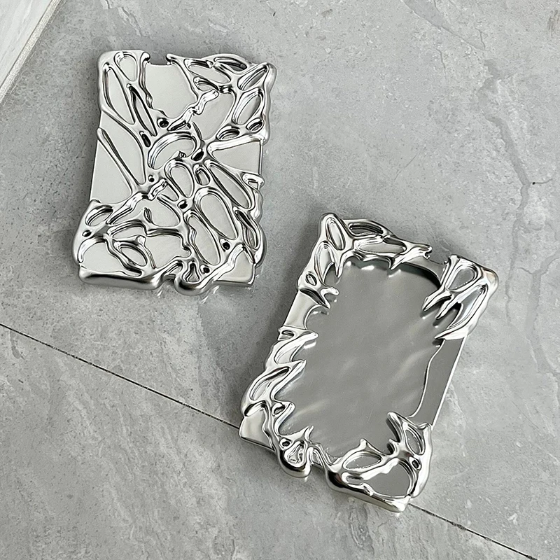 Original Design Electroplate Plasitic Frame Idol Photocard Holder Creative 3 Inch Photo Card Holder Photo Sleeve