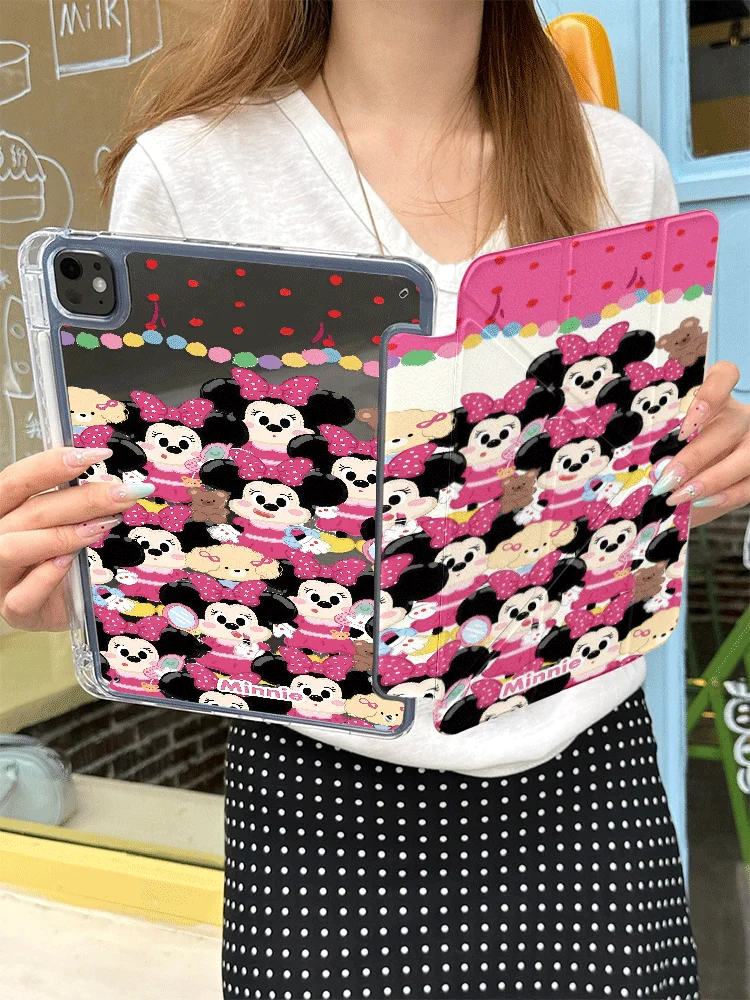 

Cartoon Disney Minnie Mouse Tablet Case with Pen Slot For Samsung Galaxy Tab S6Lite 10.4in S7Plus/S8Plus/S9Plus/S10Plus 12.4in