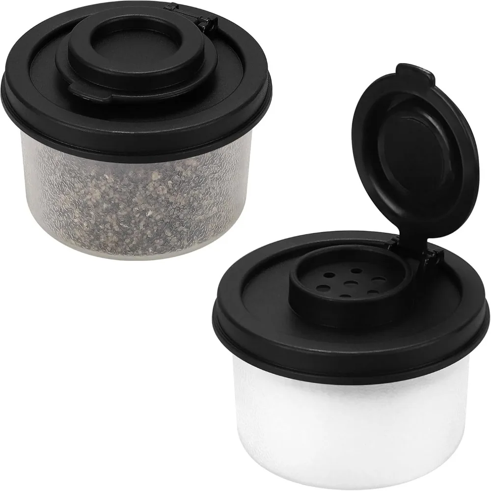 New Kitchen Salt and Pepper Spice Shaker Mini Plastic Seasoning Jar Insect-proof Dustproof Seasoning Tools Cocoa Powder Sprinkle