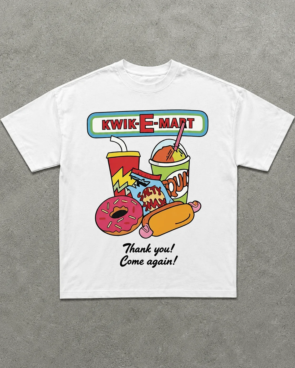 Kwik-E-Mart Snack Combo Cotton T-Shirt 