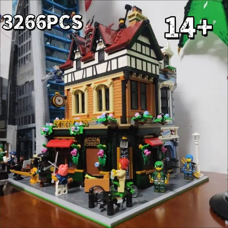 

NEW 3266PCS Tudor Corner Modular 10350 Building Blocks Creative Expert Street Views Bricks Toy for Kids Adult Christmas Gifts