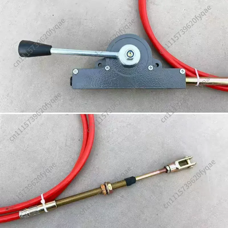 Large rear fertilizer spreader pull offline fertilizer amount controller handle switch fertilizer spreader handbrake pull wire