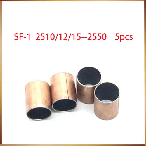 

5Pcs SF1 SF-1 2520 2550 2540 2535 2530 2525 2520 2515 2512 2510 Self Lubricating Composite Bearing Bushing Sleeve 25x28x20mm
