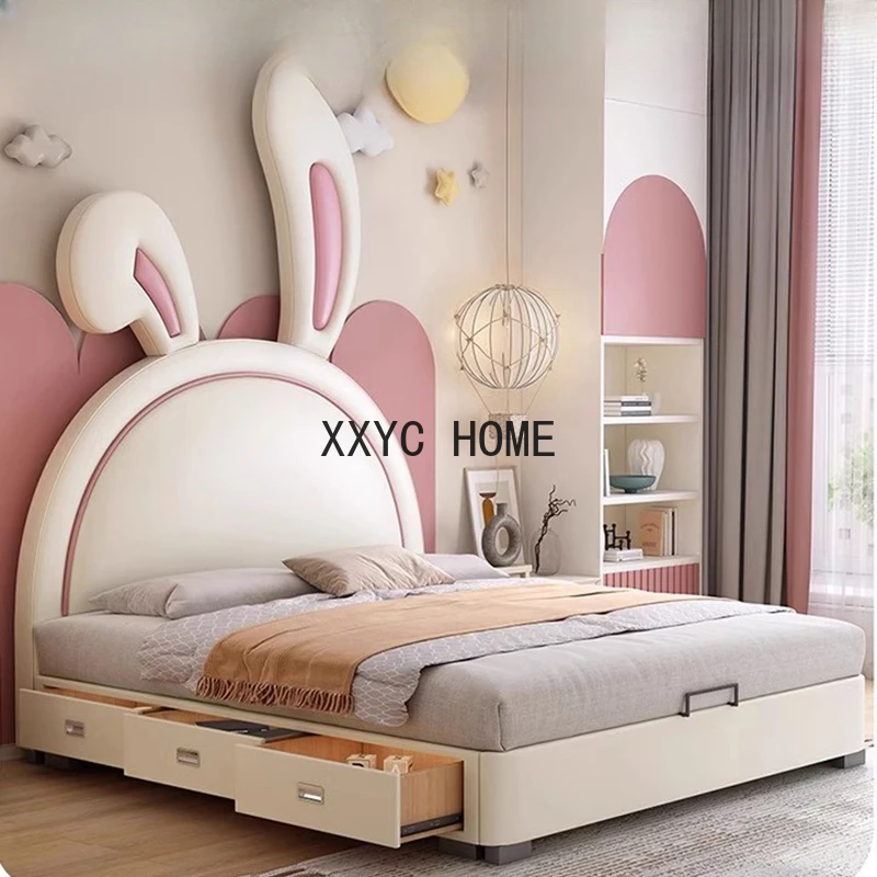 Modern Princess Children Beds Bedroom Boys Baby Children Beds Luxury Platform Camas Infantiles Kids Bed Set Furniture BL50CB