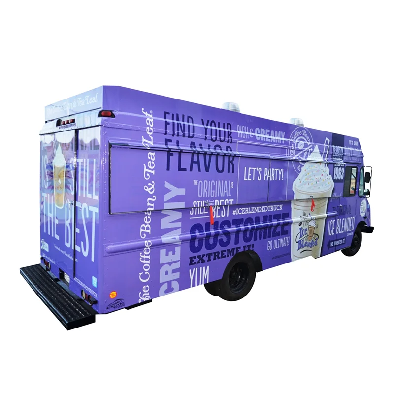 OEM 5m lange keuken buiten voedselautomaat ijskarren snelle horeca winkelwagen hotdog bestelwagen met CE-certificering