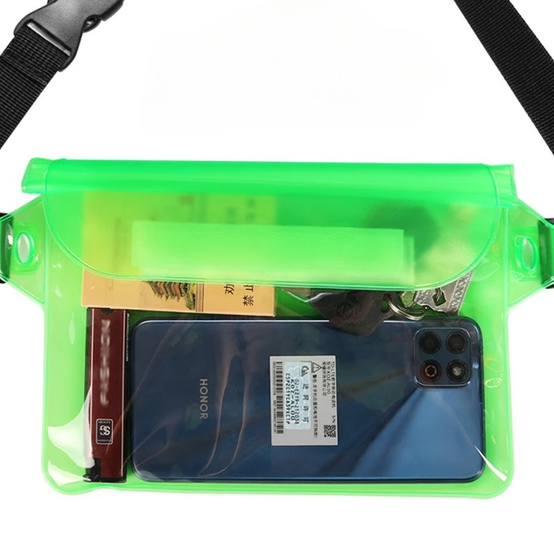 Large-sized Swimming Raft with Three Compartments Sealed Waterproof Touchscreen-enabled Mobile Phone Pocket