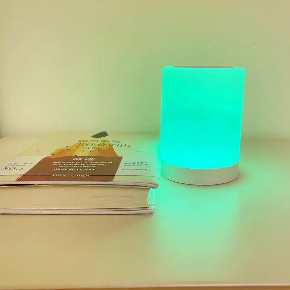 Kolorowa Dotykowa Lampka Nocna USB Mała Lampka Nocna Śliczny Wystrój Sypialni Siedem Kolorów Zmieniające Nastrojowe Oświetlenie Funkcja Timera