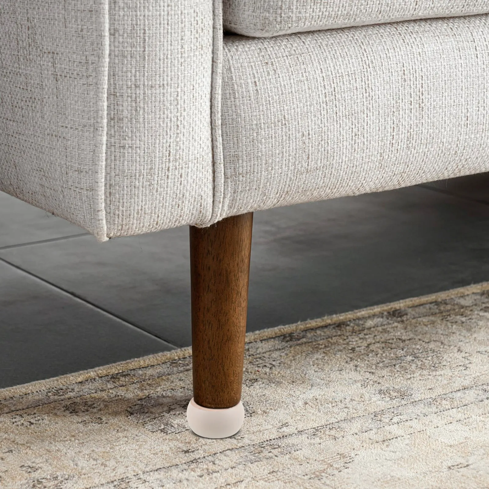 

6Pcs Unpainted Wood Legs Round Solid Wooden Feet for Sofa Coffee Table Bookcase Cabinet DIY Furniture Replacement Legs Sturdy