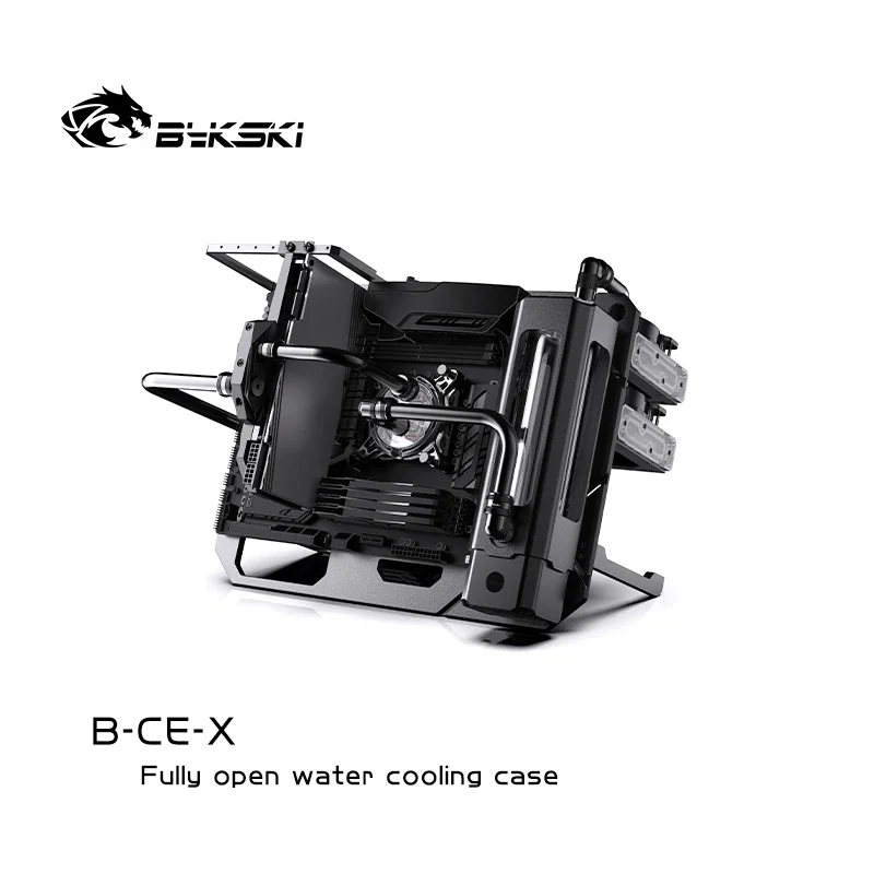 Bykski B-CE-X open water-cooled chassis all aluminum chassis rack DIY display for both vertical and horizontal use