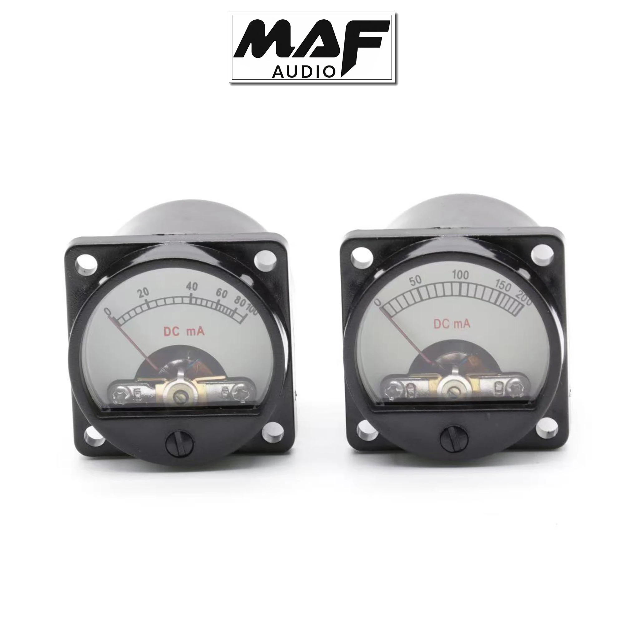 Vintage Tube Amplifier head Panel Meter DC Meter with built-in 12V bulb backlight, DC100MA, DC200MA