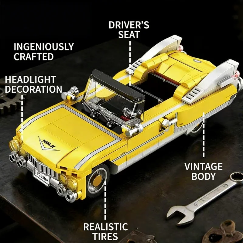 مجموعة مكعبات بناء سيارة كلاسي - مراجعة Vintage Collectible Model Cars وسعره
