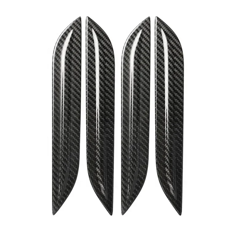 

Original quality auto parts modified carbon fiber dry carbon door handle decorative accessories stickers for Tesla Model S 2018-