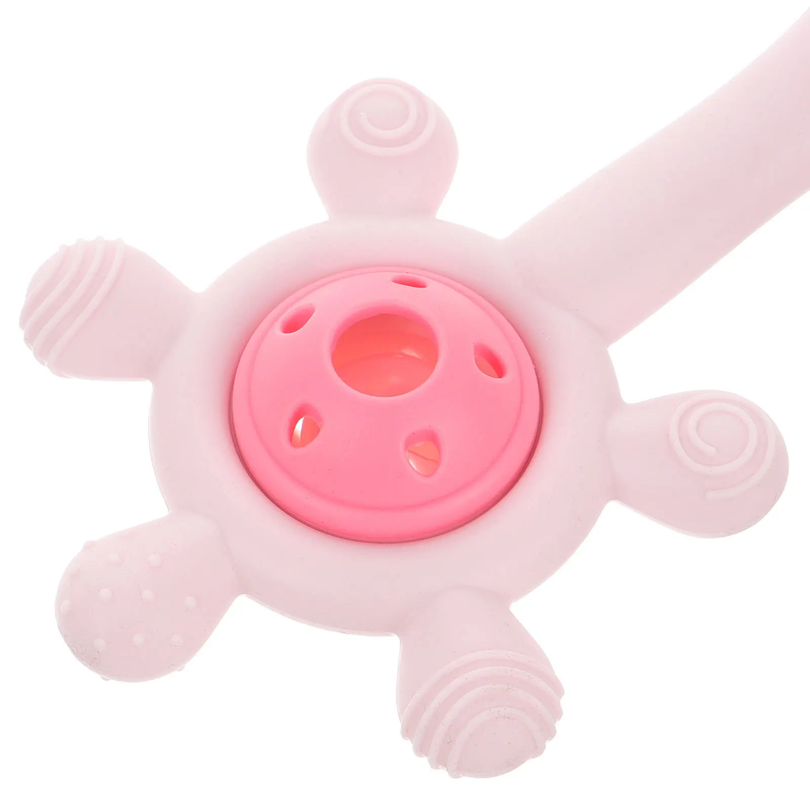 Anneau de dentition en Silicone pour grande roue, pour soulager la dentition, hochet doux pour bébé avec son doux, favorise les mains et les yeux