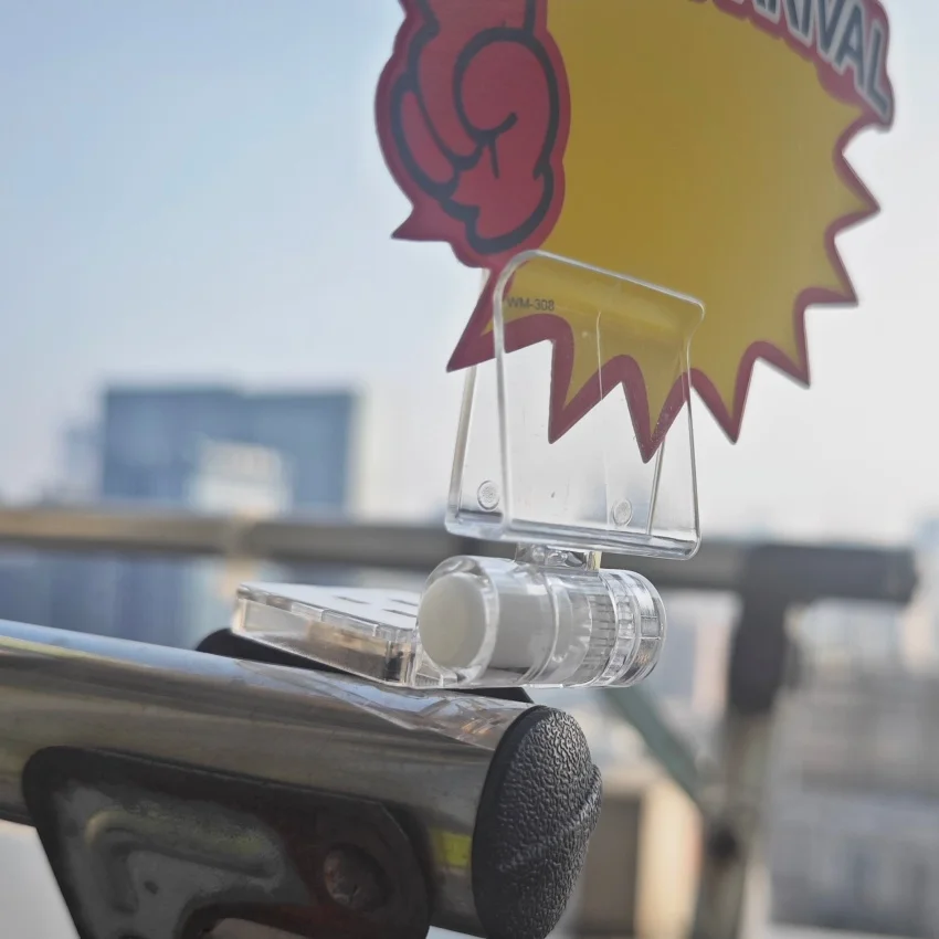 10pcs POP Plastic Poster Paper Card Advertising Display Clip Holder Stand Strong Magnet Base Retail Store Promotions