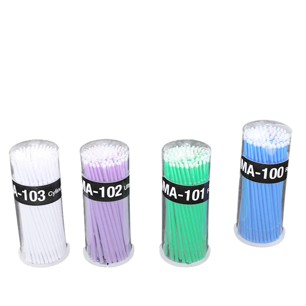 

400pcs Applicator Sticks Non Linting Disposable Medical Brush for Dental al Use Bending Tips Crafting Cleaning Eyelash
