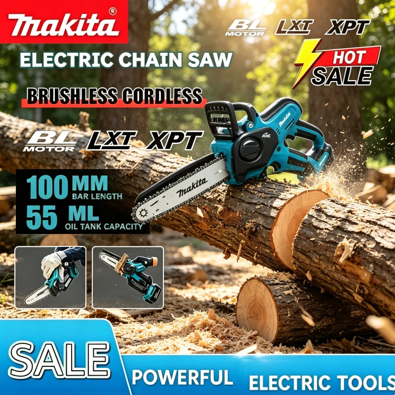 scie-a-chaine-makita-6-pouces-outil-electrique-pour-batterie-18v-scie-a-chaine-portative-electrique-pour-la-coupe-du-bois-et-l'elagage-de-jardin