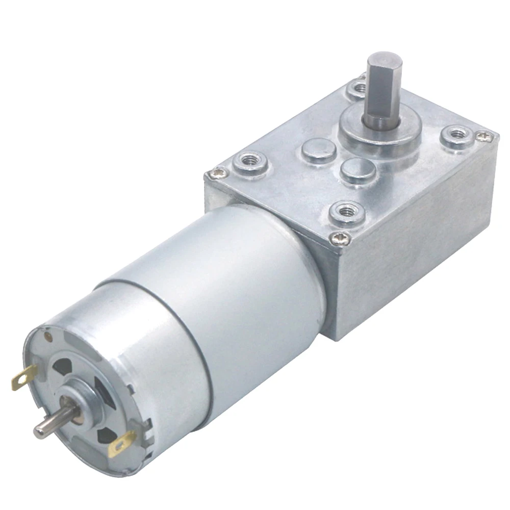 5840 555 DC Worm Gear Motor 12V 24V Forward And Backward Adjustable Speed Self Locking Turbo Worm Gear Motor Reducer Gearbox