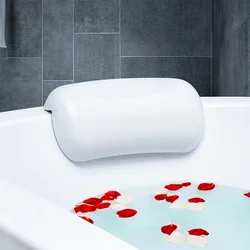 Non-slip Bathtub Headrest Cushion SPA Bath Pillow Soft Waterproof Bath Pillows with Suction Cups Easy To Clean for Bathroom