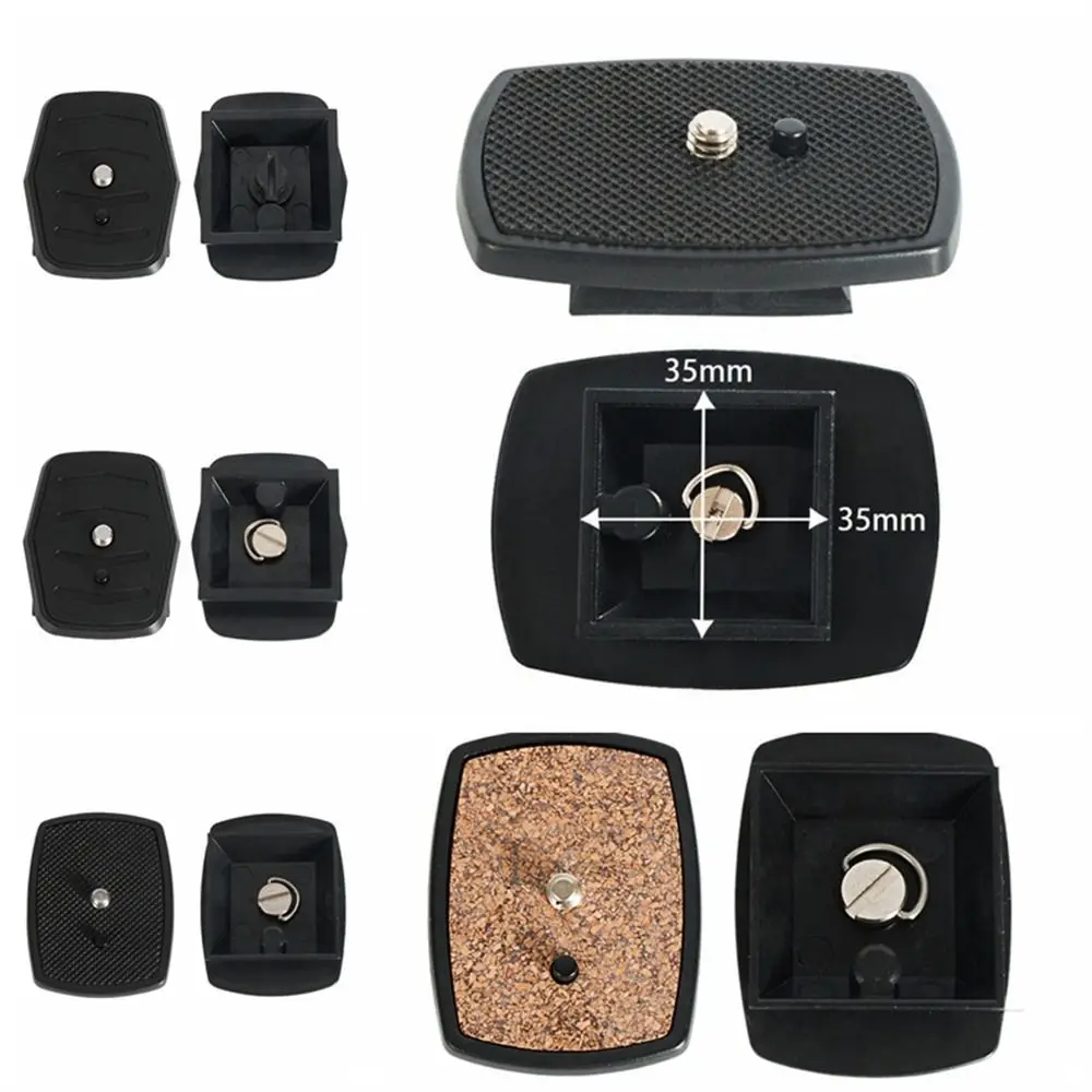 

Photographic Equipment 1/4 Screw Tripod Head Plate Quick Release Plate Adapter Camera Plate Plastic DSLR Digital Camera Tripod