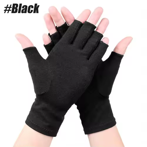 GOMOREON 1Pair Arthritis Gloves Women Men, Carpal Tunnel, Rheumatiod, Tendonitis, Fingerless Hand Thumb Compression Gloves - Image 12