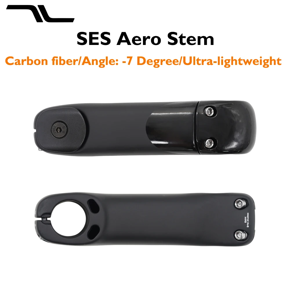 

-7 Degree SES Aero Stem Lightweight carbon fiber,weighing 194g,featuring an internal cable design,size80-130mmBicycle stand tube