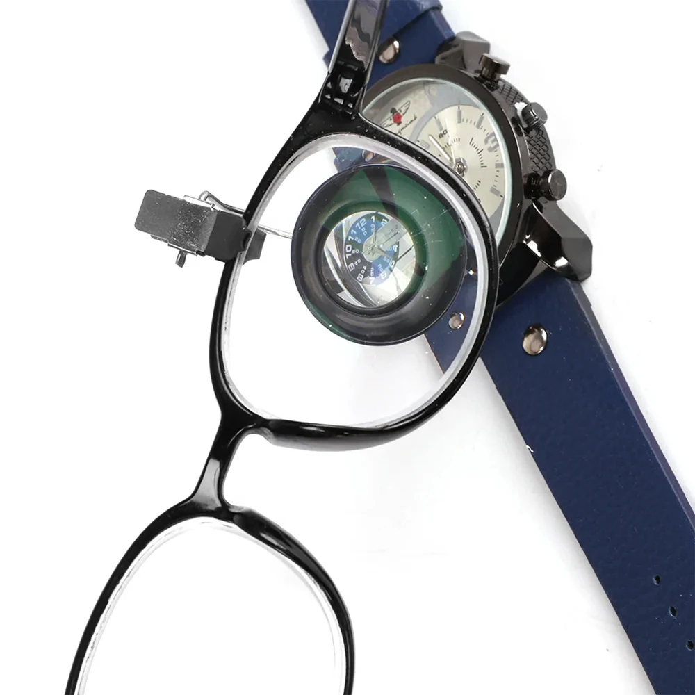 إصلاح صانعي الساعات KATWAY، أداة تشغيل المعالجة، عدسة مكبرة محمولة بمشبك 5X 10X 20X HH-AA68