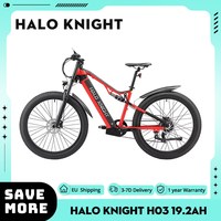 Halo Knight H03 Electric Bike 1000W Motor 48V 19.2Ah Battery 27.5*3.0-inch Tire 50km/h Max Speed 90km Max Range Hydraulic Brakes