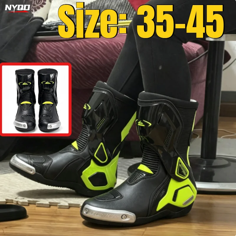 Motorcycle Boots Racing Off-road Shoes Creative Non-slip High Motorcycle Professional Waterproof Mountain Bike Boots