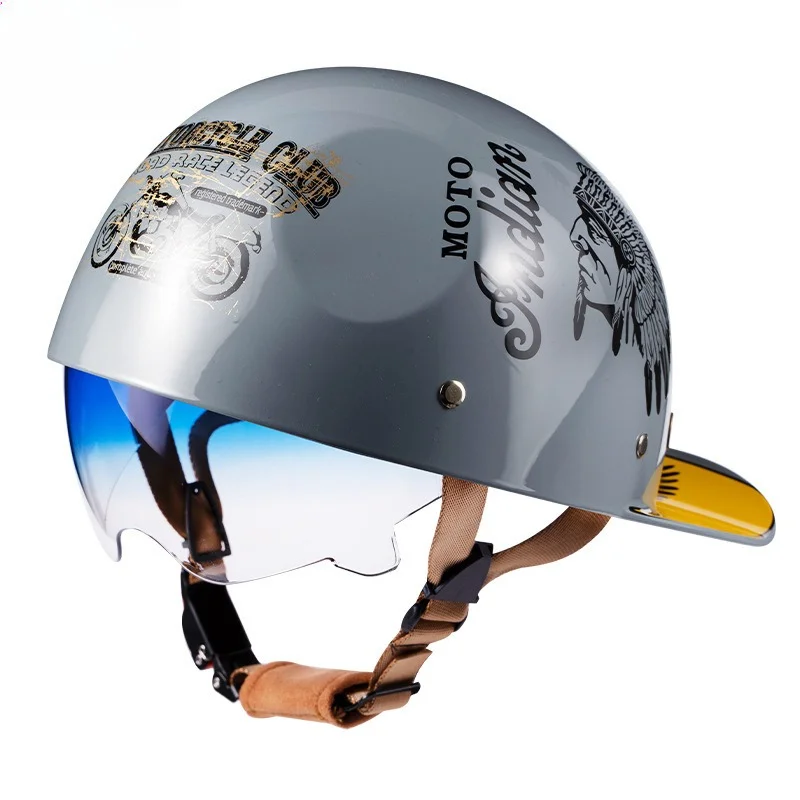 Casco de Moto Vintage con Lent - Lens Cap Vintage reseña y precio
