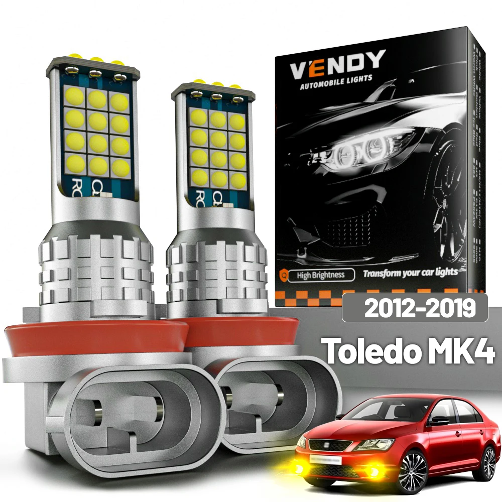 2 Stück LED-Nebelscheinwerfer für Seat Toledo 4 MK4 KG 2012-2019 2013 2014 2015 2016 2017 2018 Canbus Zubehör