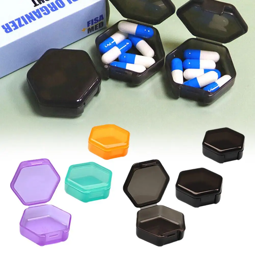 3pcs/Lot Colorful Square Plastic Storage Box Beads Earrings Hexagon Jewelry Container for DIY Craft Jewelry Making Organizer