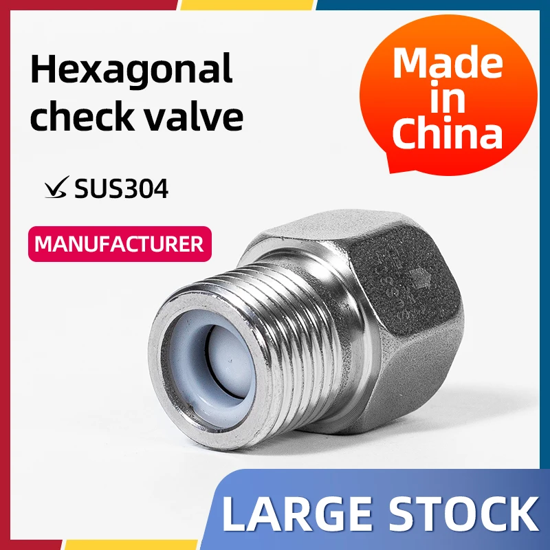 304 stainless steel toilet anti-backflow check valve tap water one-way anti-backflow pipe water heater accessories 4 points