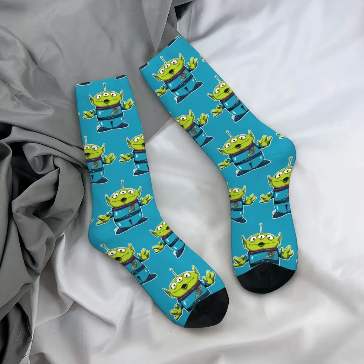 Kleine grüne Mann Socken Harajuku hochwertige Strümpfe die ganze Saison lang Socken Zubehör für Mann Frau Geburtstags geschenk