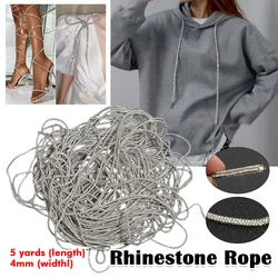 1/5/10/20/30Yards Rhinestone Rope Glitter Crystal Tube Cord Trim Diy Jewelry Bracelet Necklace Shoelaces Bag Drawstring Strap