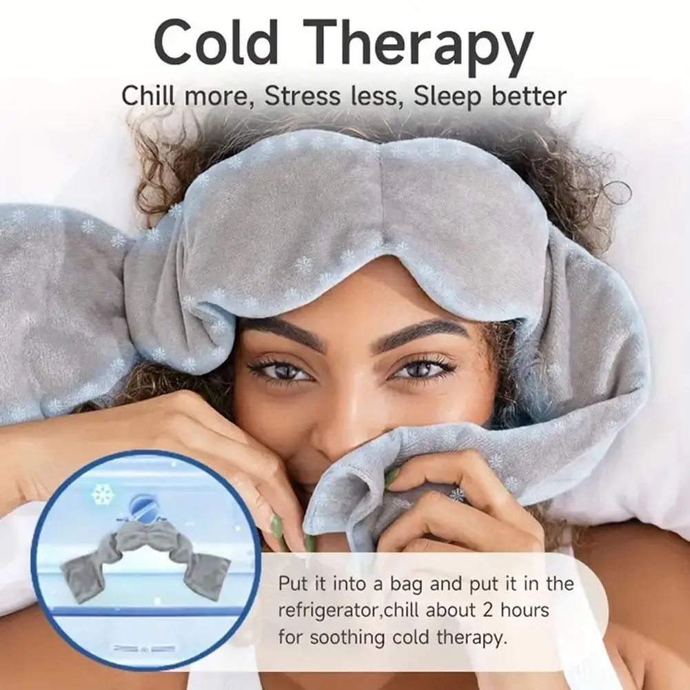 

Gravity Pressure Sleep Eye Mask - Mild Comfort Travel Relaxation Eye Mask Light Blocking Soft Breathable Sleep Accessory