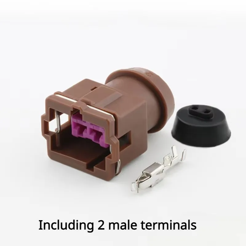 1 SET DJ7022A/B/C/D/E-3.5-21 car wire connector Harnes cable 2 pin automotive waterproof plug Include terminals seal