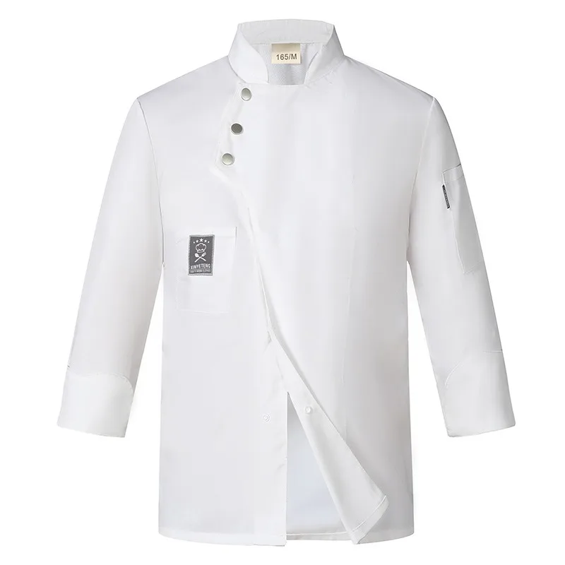 Abbigliamento da ristorante per hotel leggero estivo a maniche corte uniforme da chef impermeabile da uomo