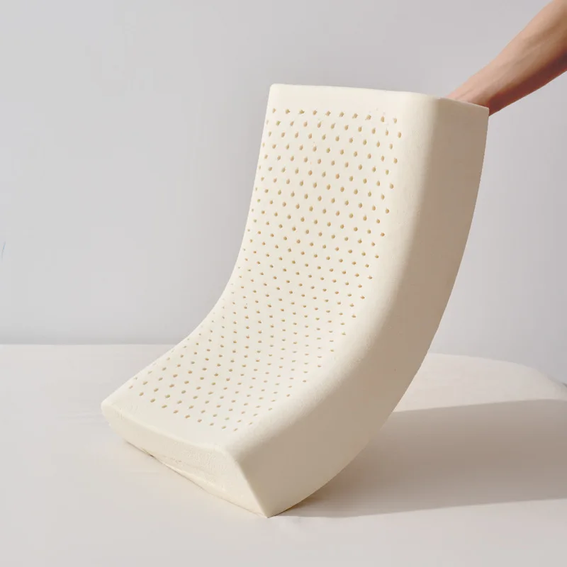 Thailand original finished product latex pillow breathable adult male and female wave pillow bamboo charcoal polymer neck